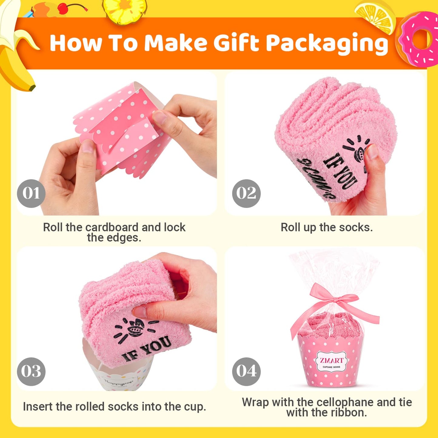 Women's Fuzzy Pink "Bring Me Chocolates" Socks