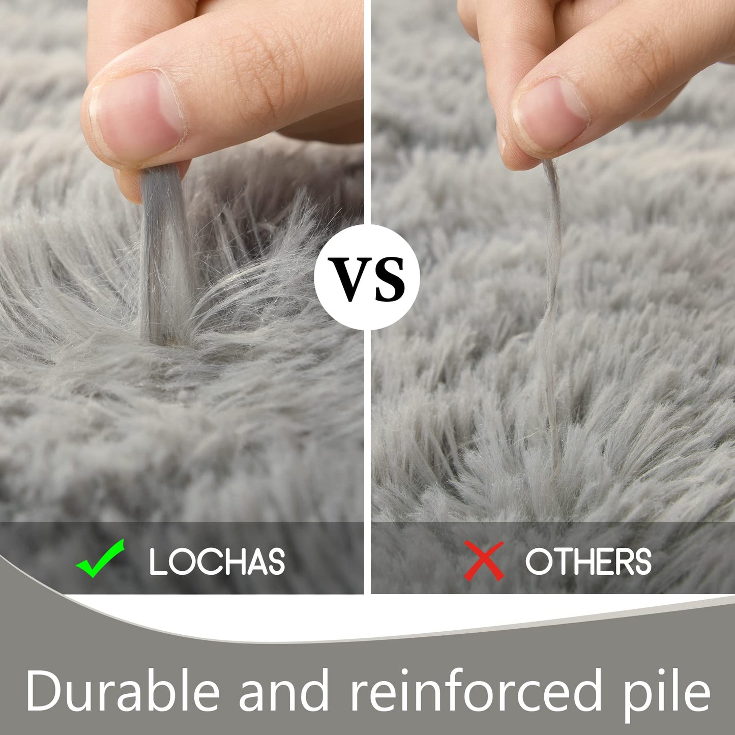 Fluffy Living Room Area Rug