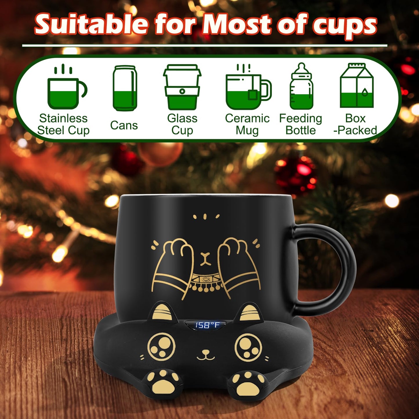 Kitty Coffee Mug and Candle Warmer