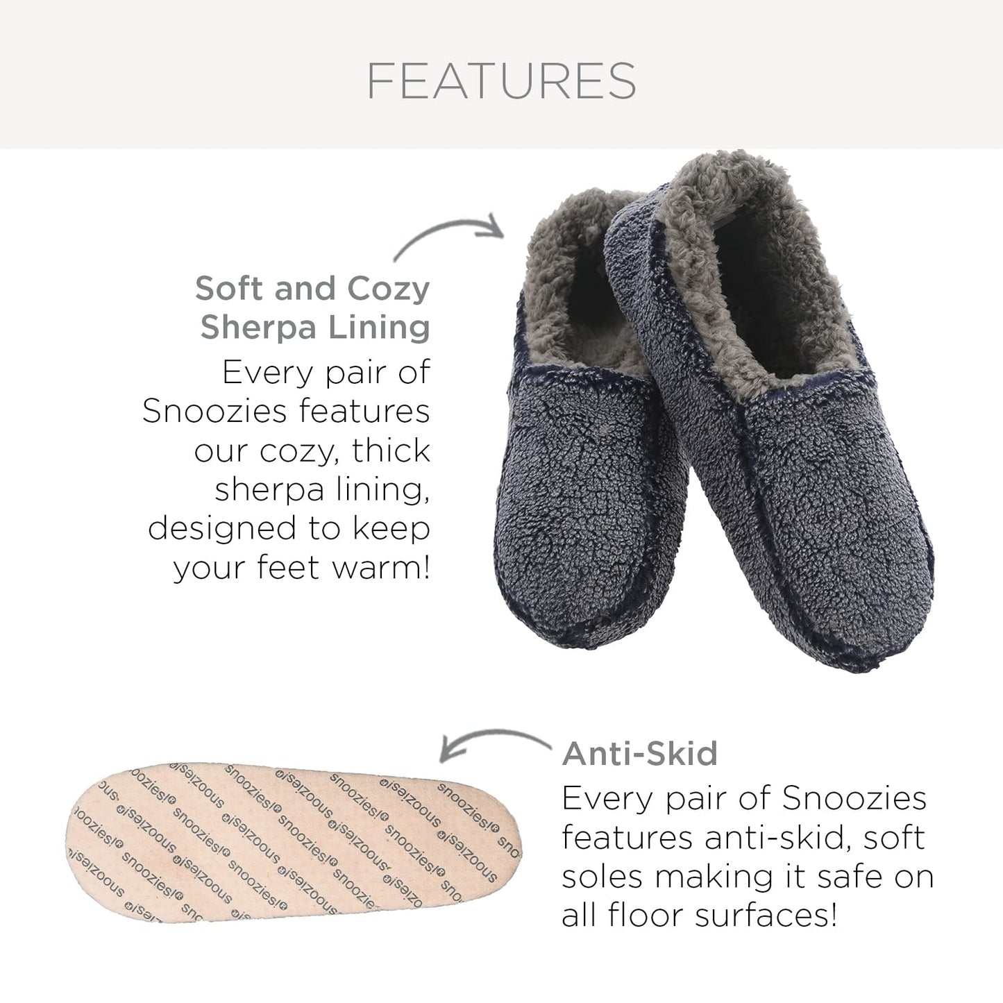 Men's Two-Tone Fleece Lined Slippers
