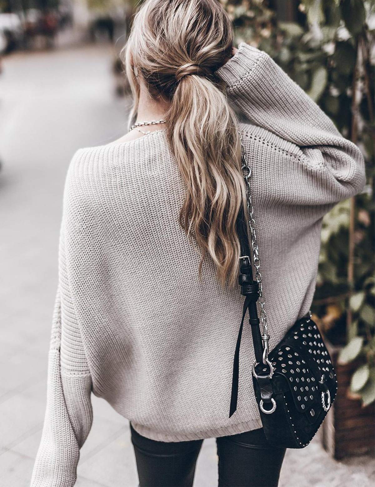 Women's Oversized Chunky Knit Pullover Sweater