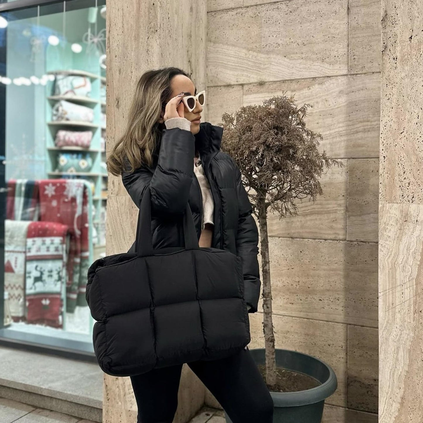 Large Puffer Tote Bag