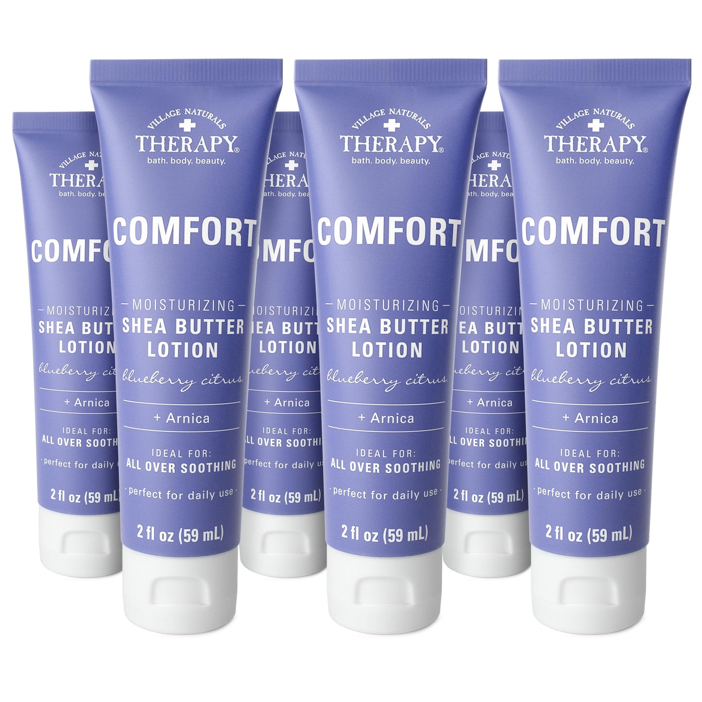 Village Naturals Therapy, Shea Butter Hand & Body Lotion, Blueberry Citrus Scent