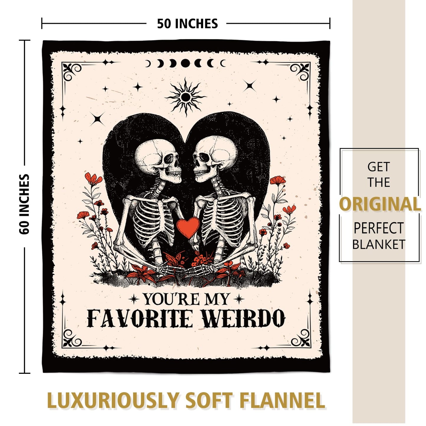 "You're My Weirdo" Plush Blanket - 50" x 60"