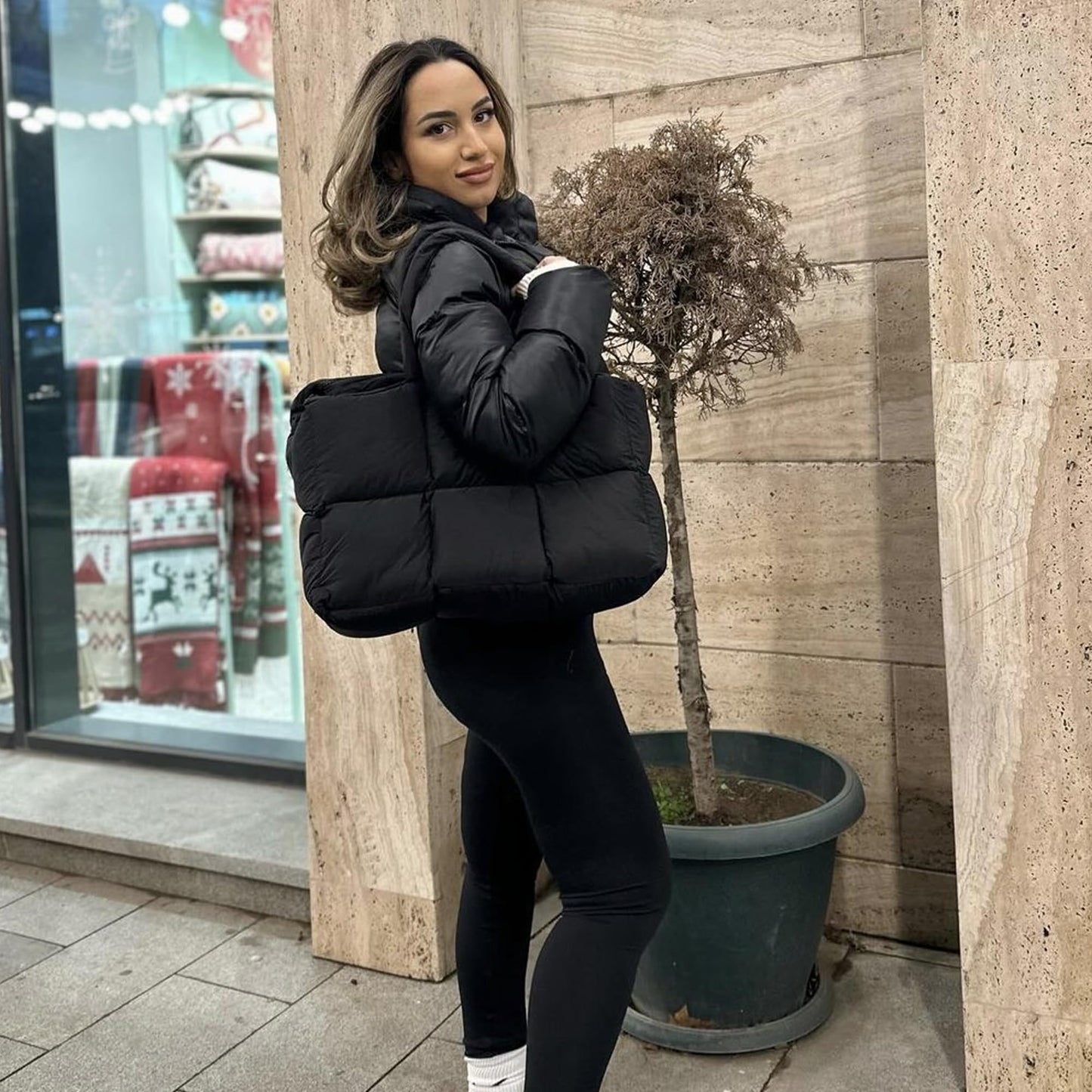 Large Puffer Tote Bag