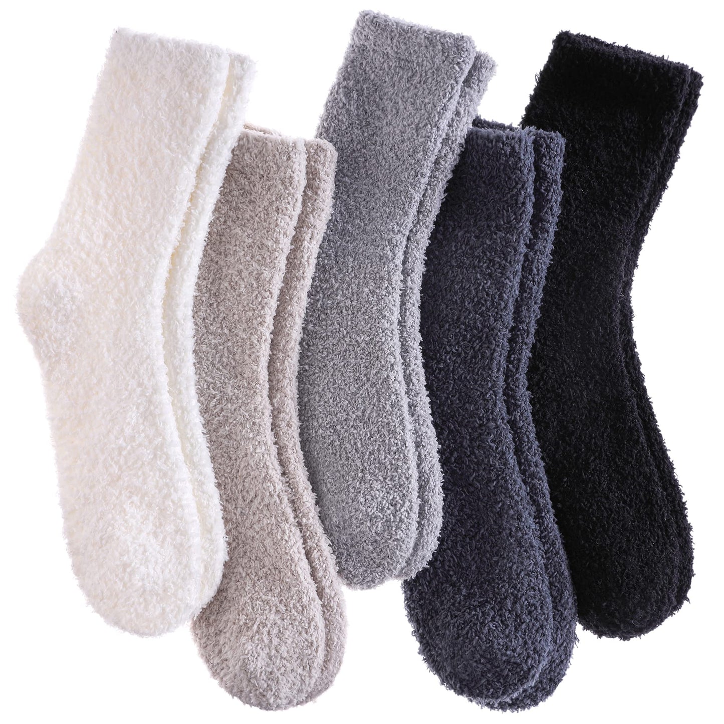 Women's Fuzzy Cloud Socks (5 Pairs)