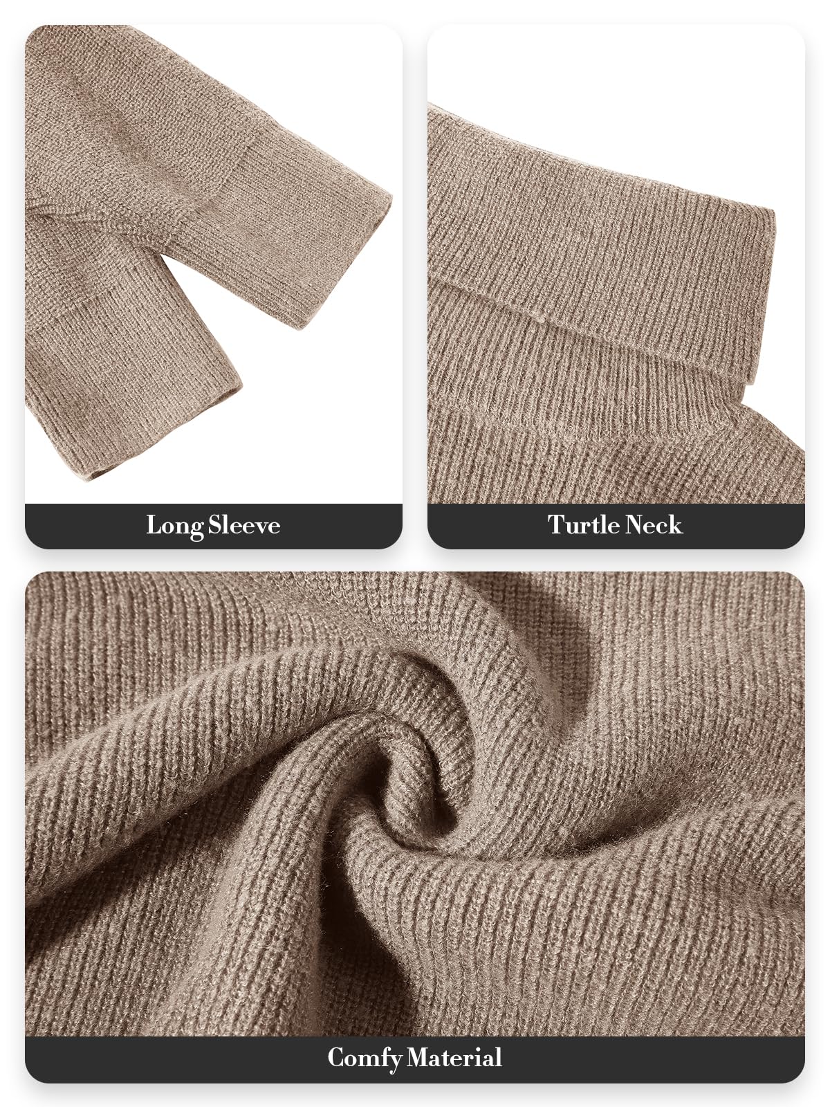 Women's Oversized Batwing Turtleneck Sweater