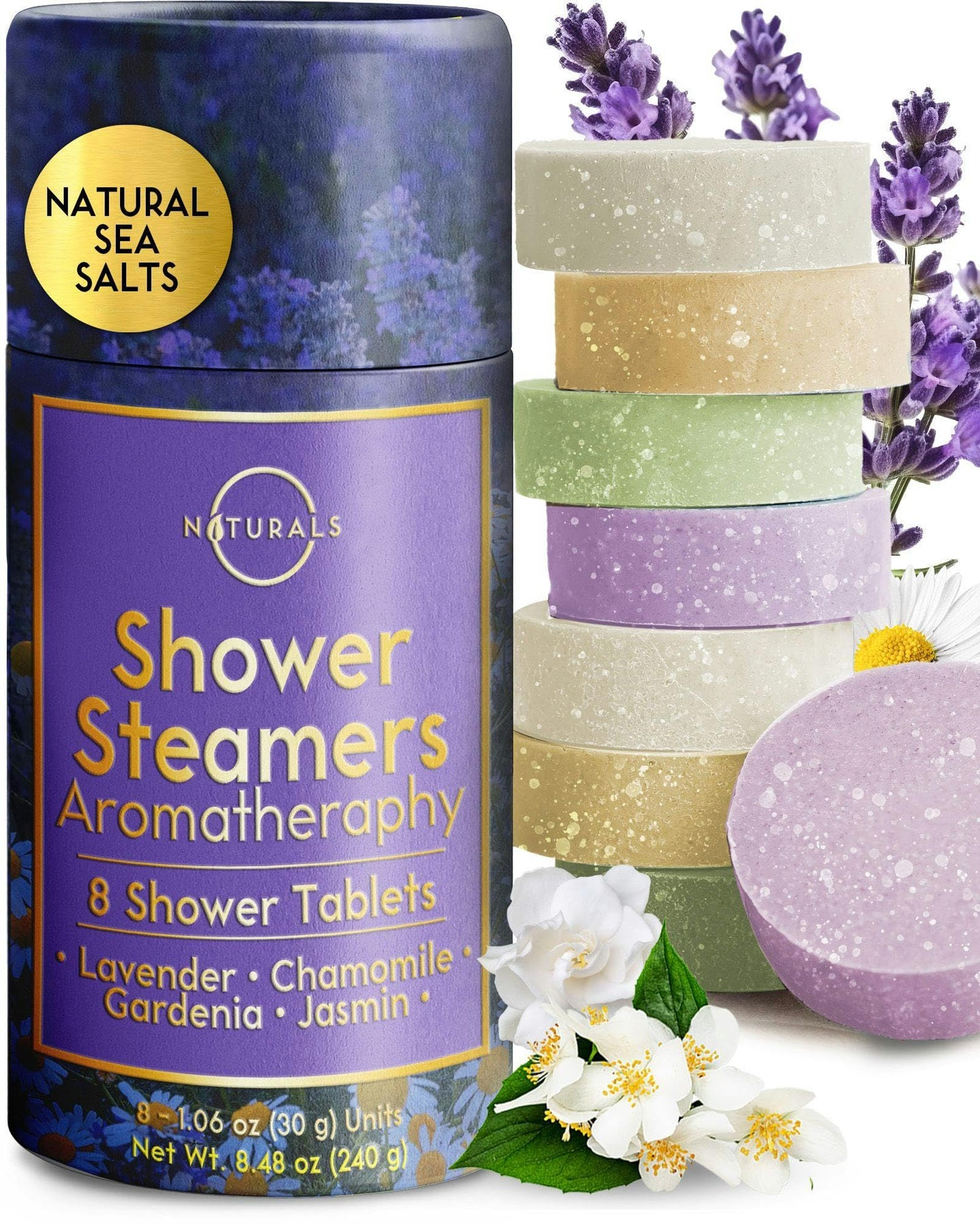 Shower Steamers Floral Aromatherapy Set, 8 Pack
