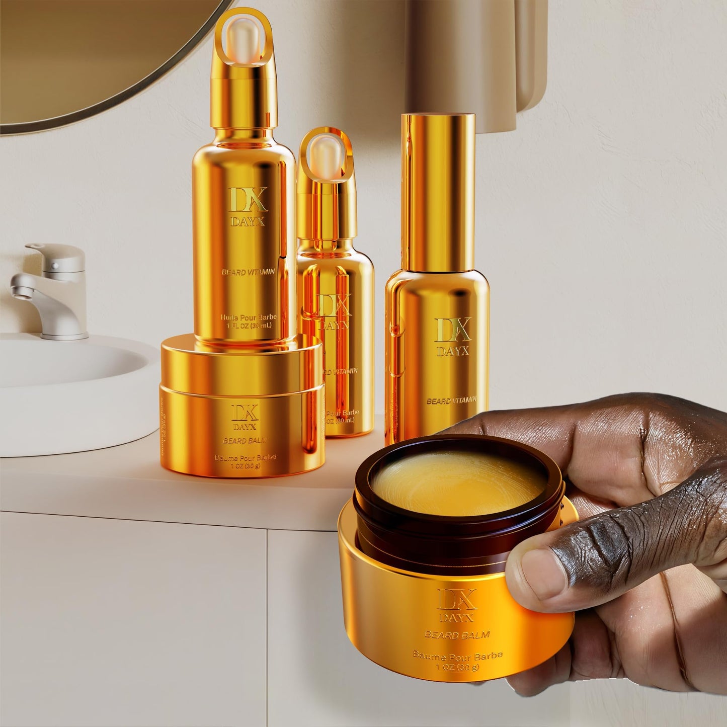 Luxury Beard Kit with Beard Oil and Beard Balm
