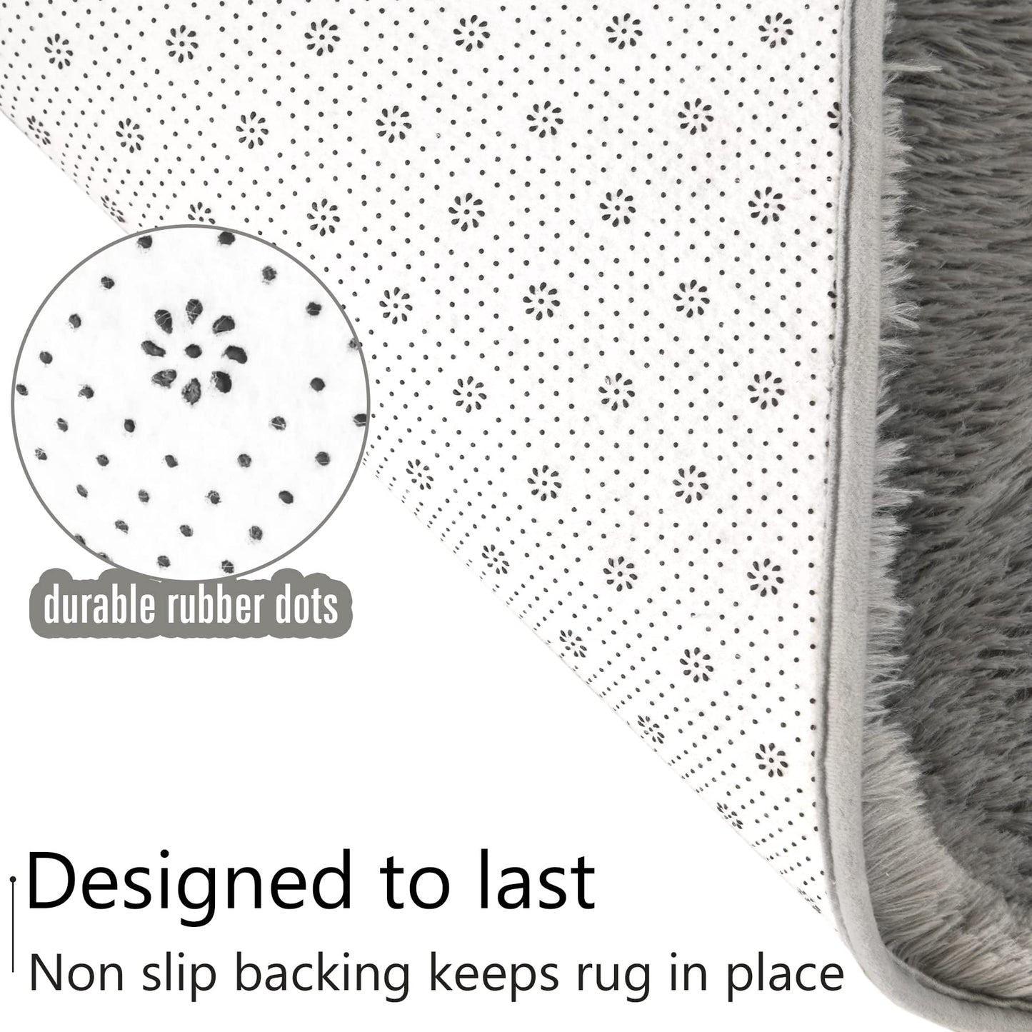 Fluffy Living Room Area Rug