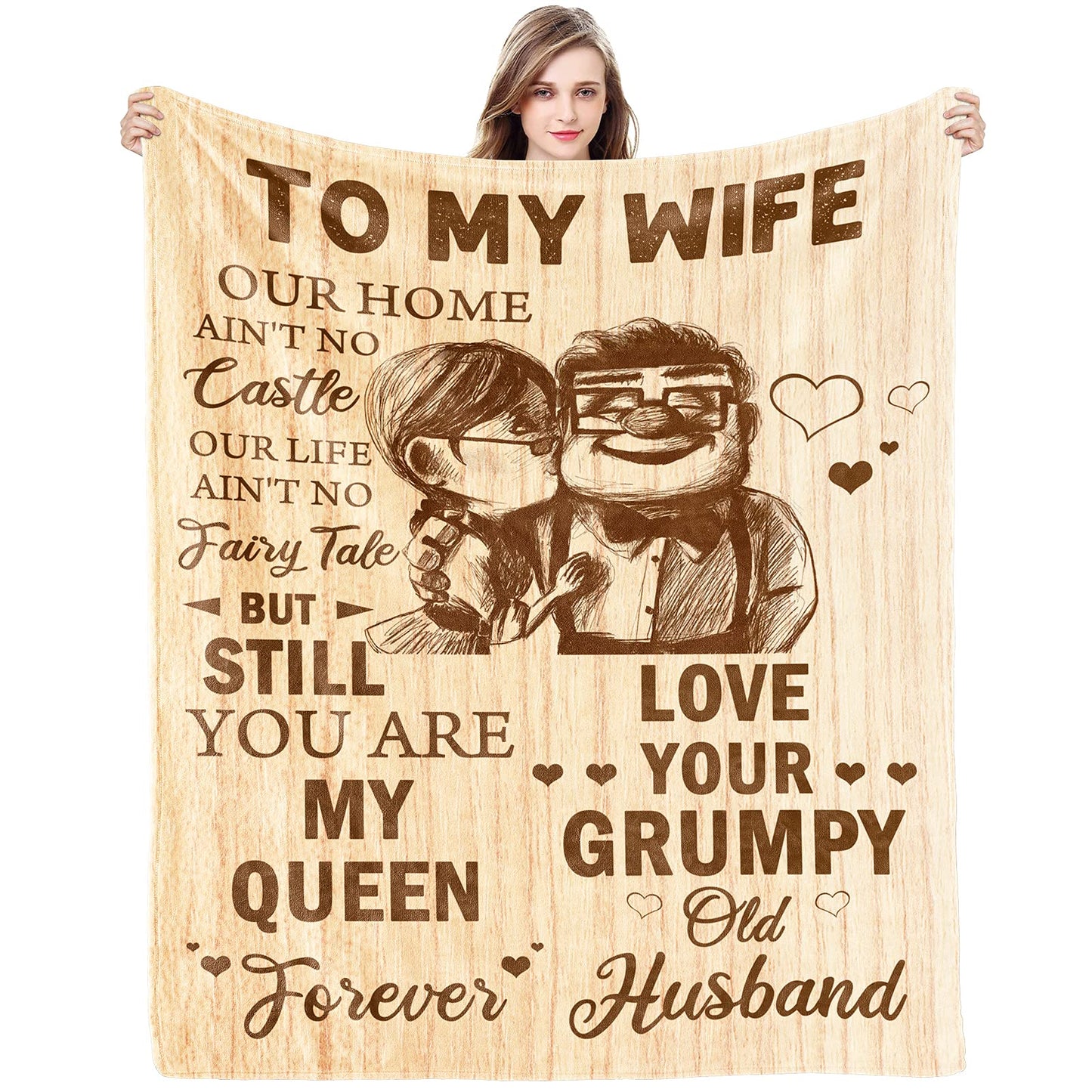 "To My Wife" Gift Blanket
