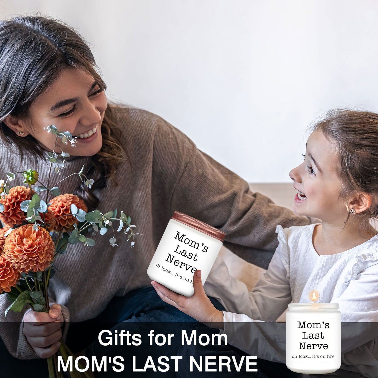 "Mom's Last Nerve" - Funny Candle Gift for Mom