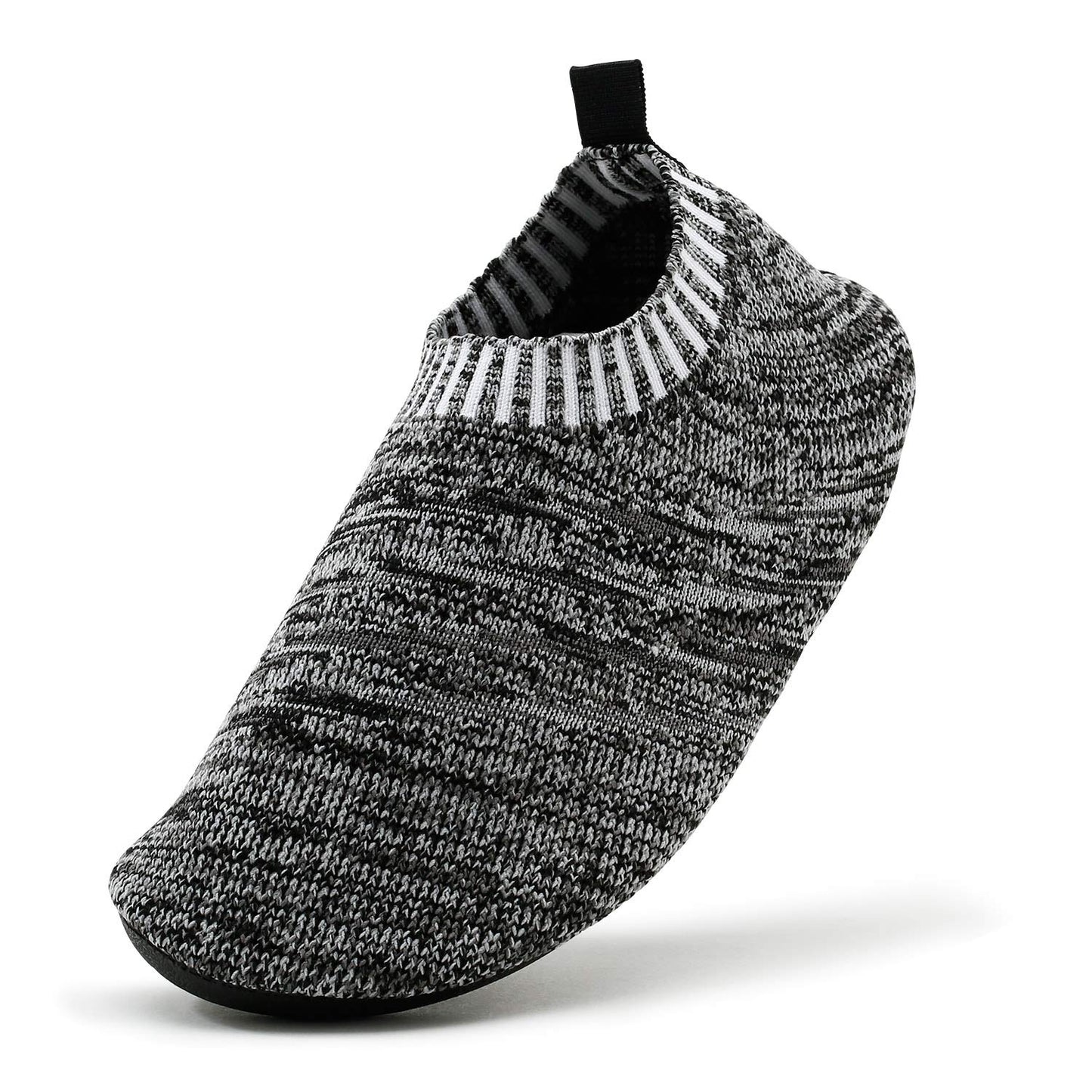 Baby/Toddler Stretchy Knit Slippers with Non-Slip Rubber Sole