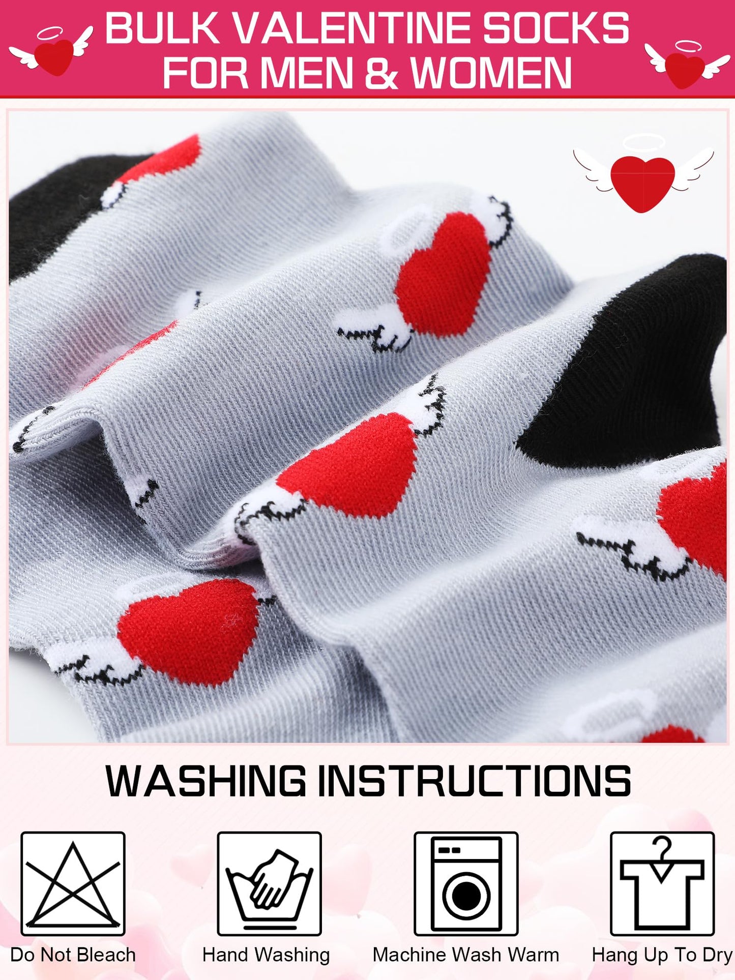 Men's 60 Pair Valentine's Day Socks