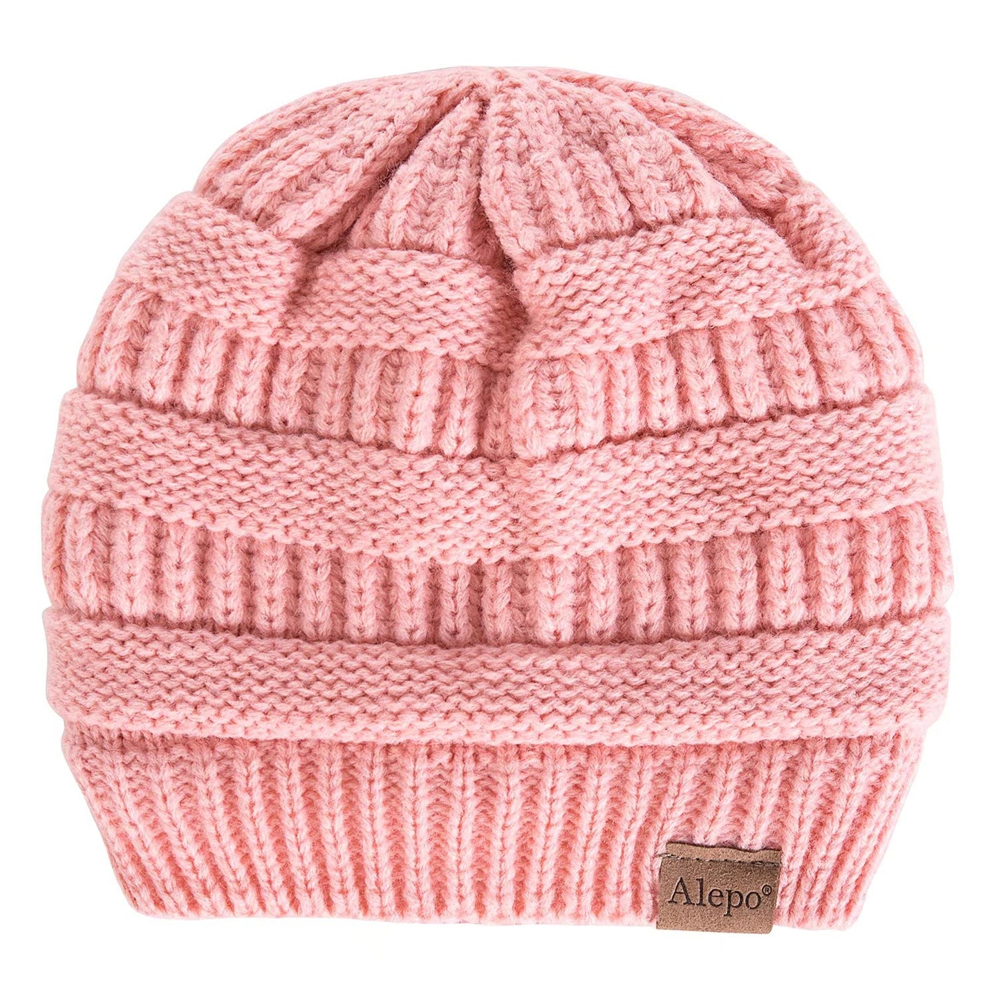 3-Pack Knitted Fleece-lined Baby Beanie Hats