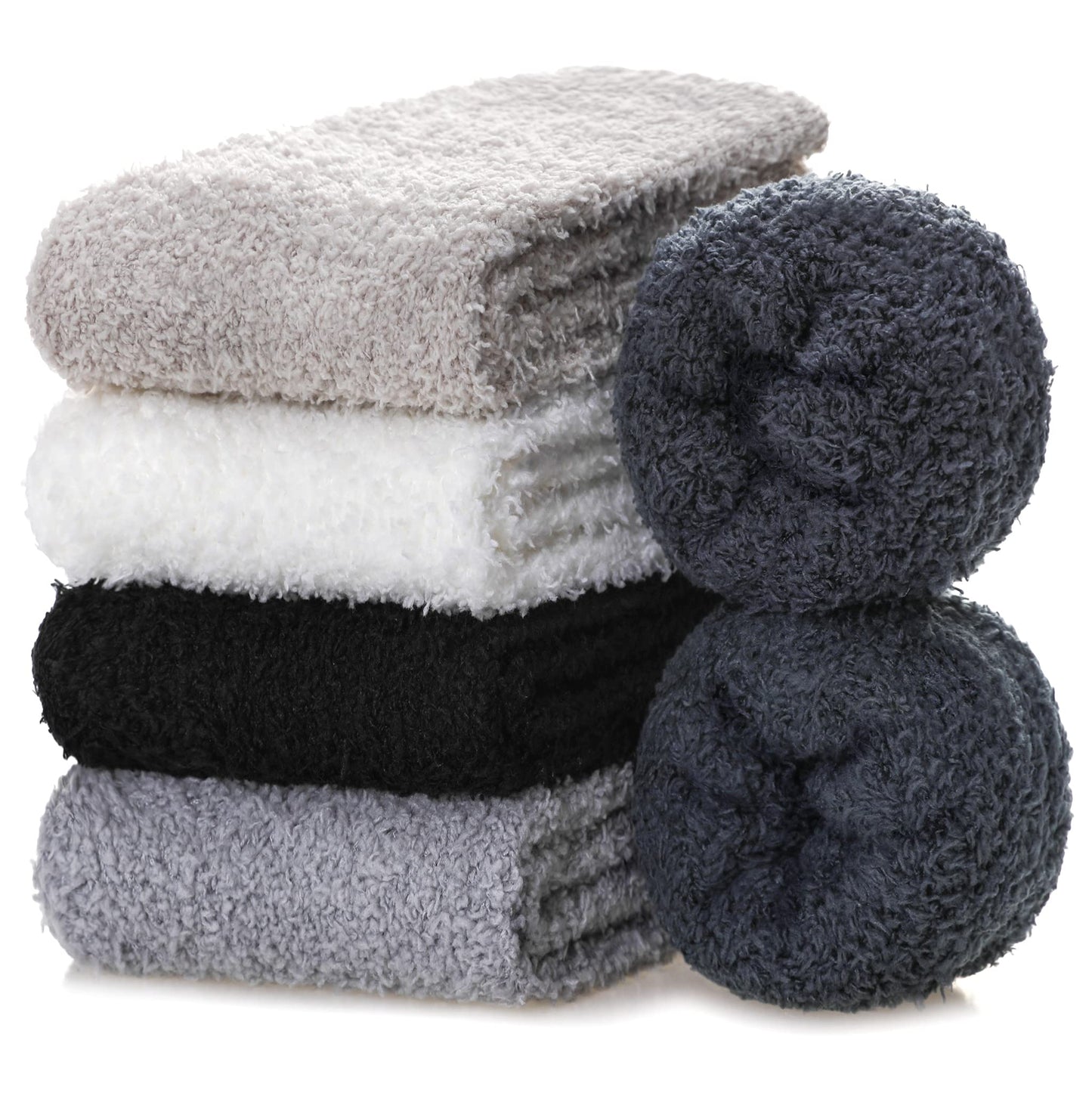 Women's Fuzzy Cloud Socks (5 Pairs)
