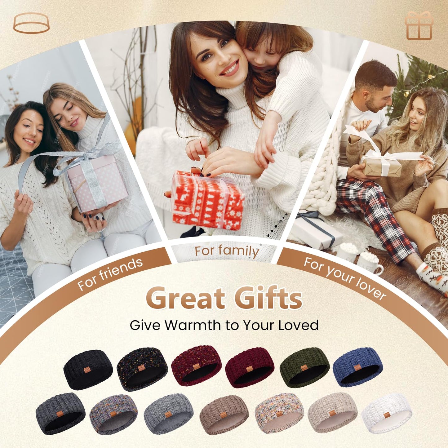 Women's Winter Headbands - 3 Pack