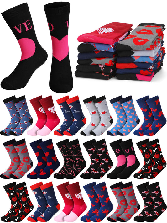 Men's 60 Pair Valentine's Day Socks