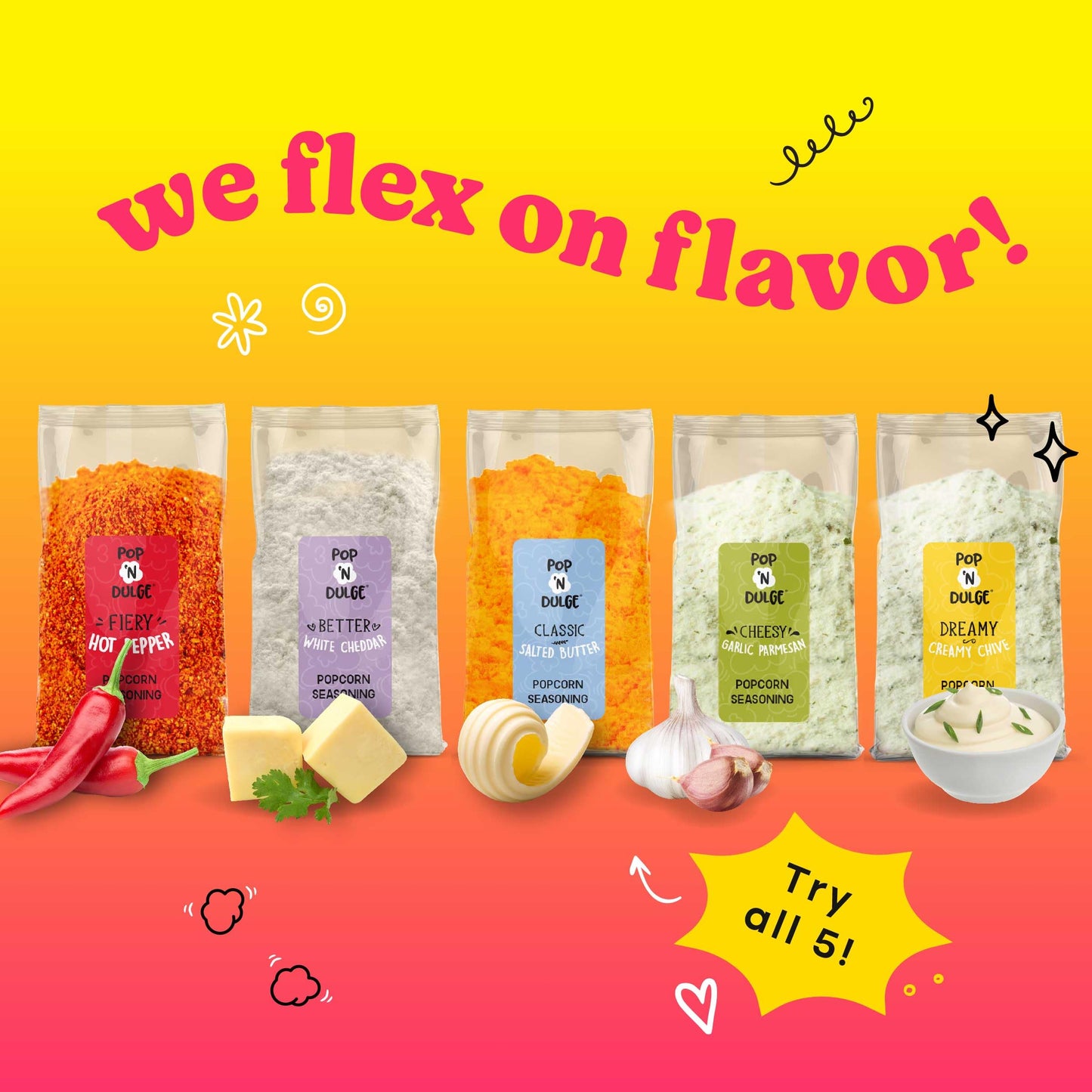 Valentine's Day Movie Night Popcorn Gift Set