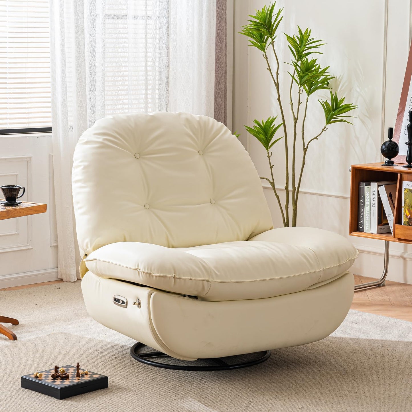 Oversized Electric Recliner with 360 Swivel