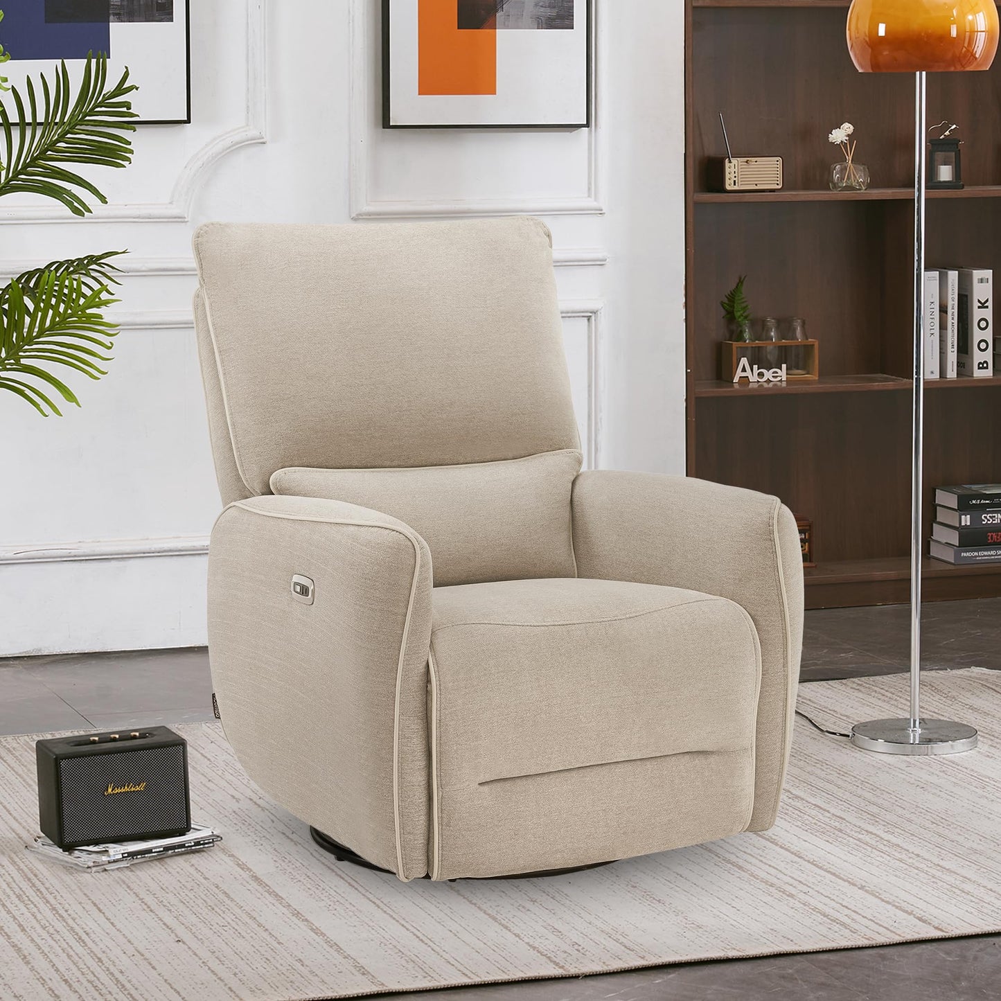 Electric Swivel Glider with USB Charging Ports