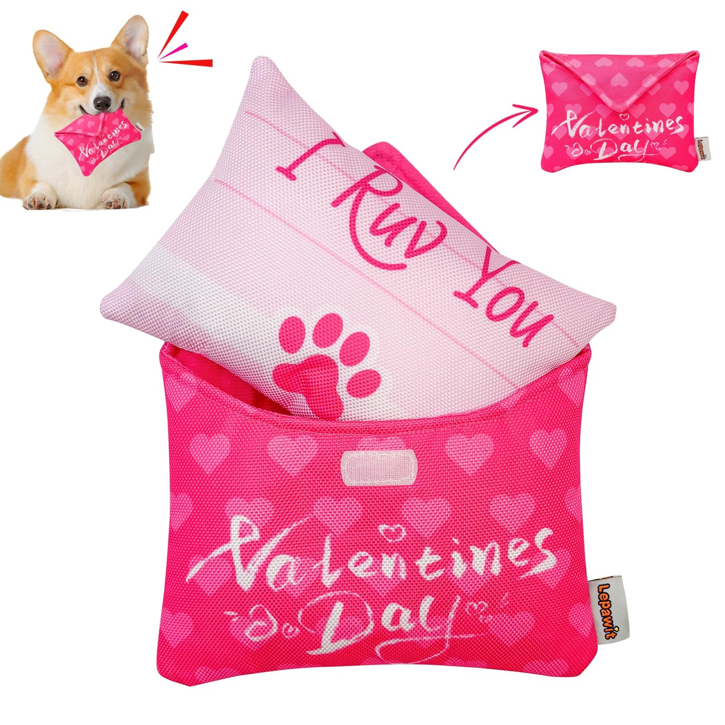 Valentine's Day Love Letter Dog Chew Toy