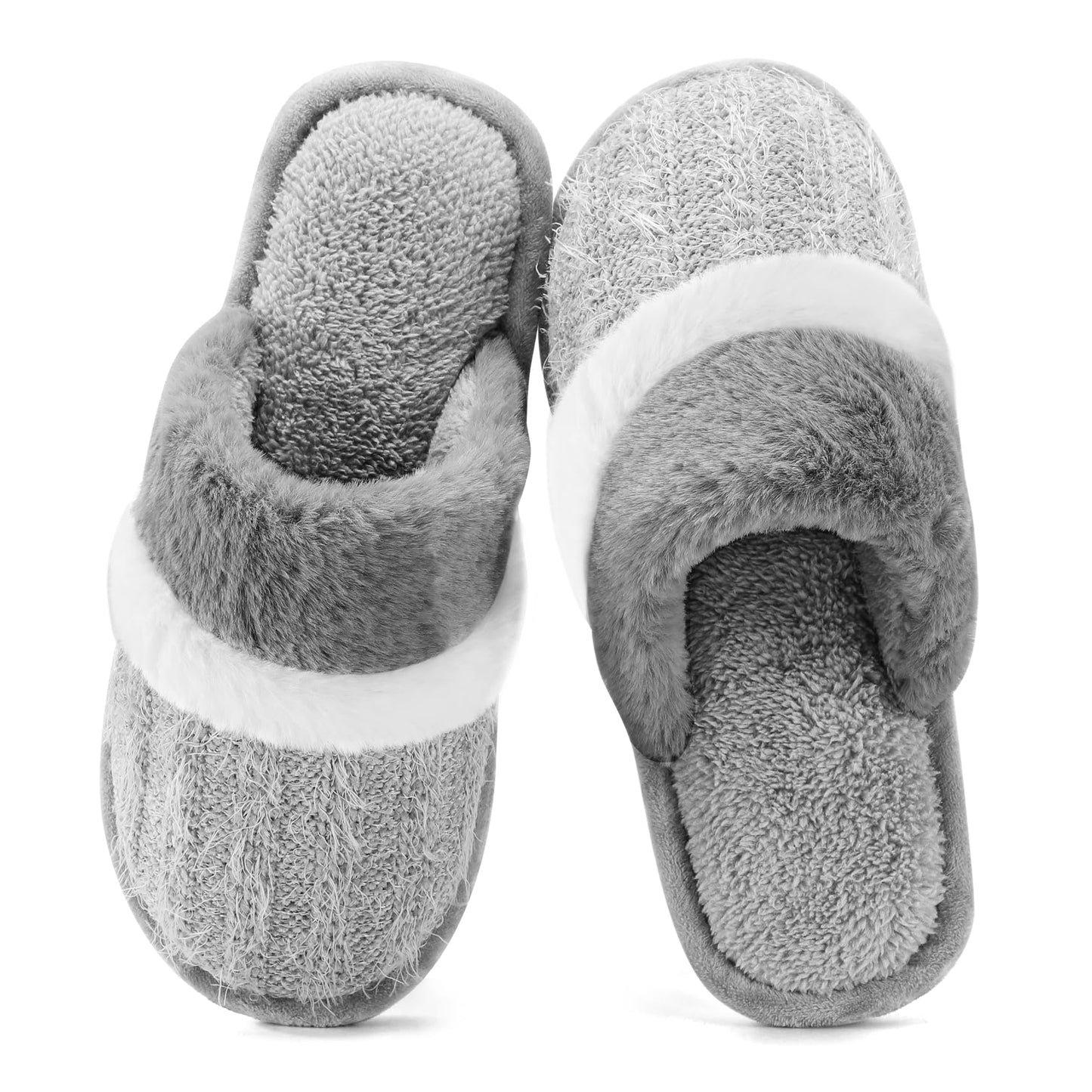 Men's Cozy House Slippers with Memory Foam and Anti-Skid Soles