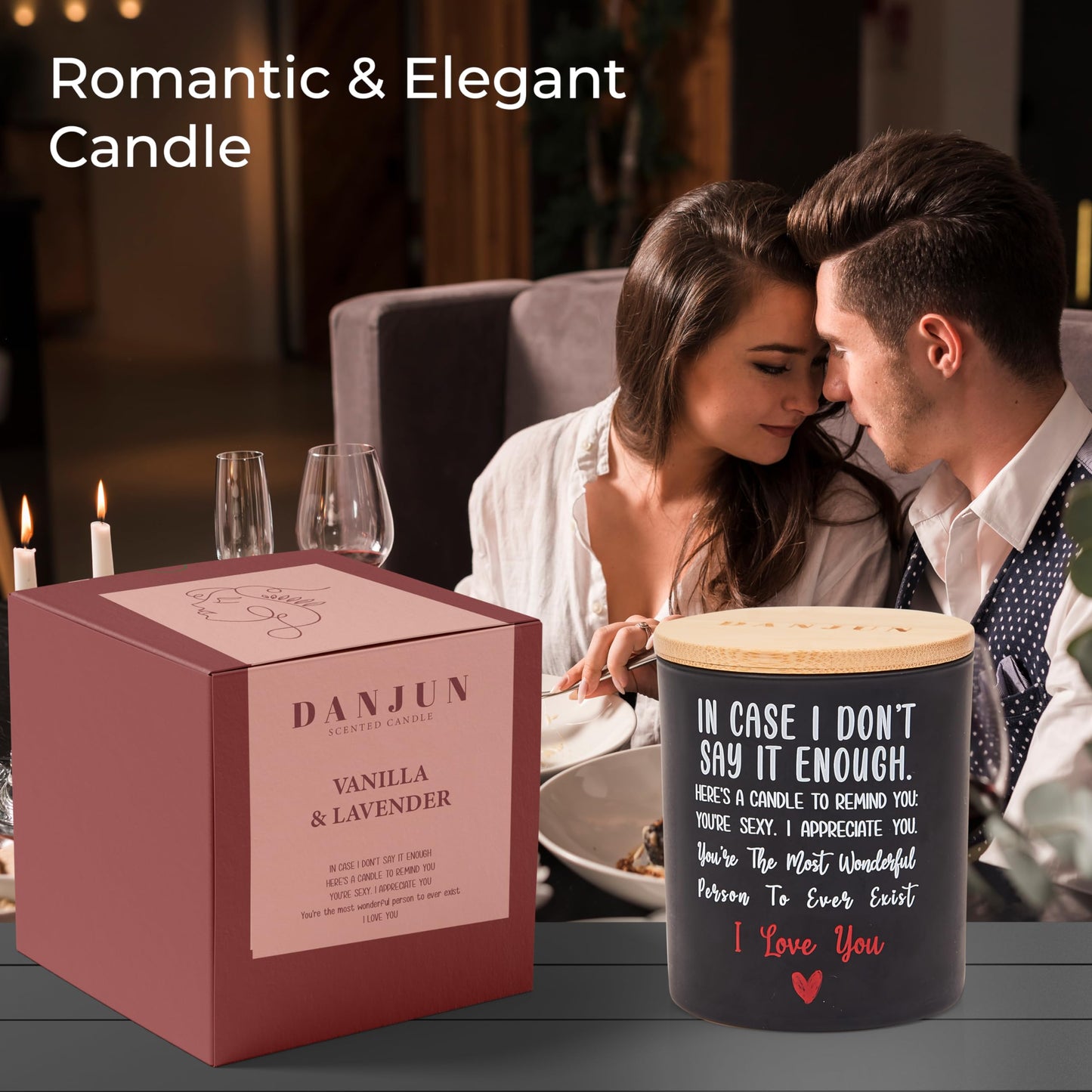 Valentine's Day Scented Candle for Her or Him - 10oz