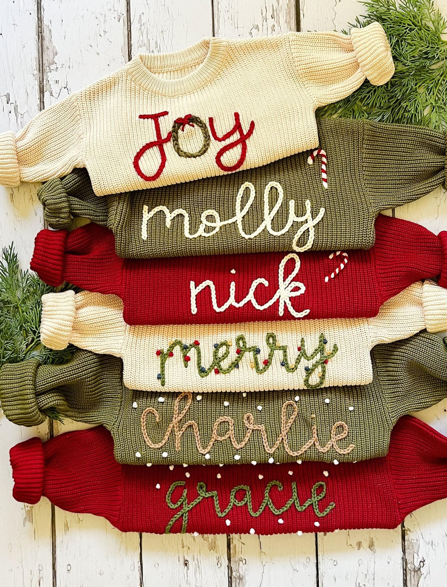 Personalized Knit Baby Sweater