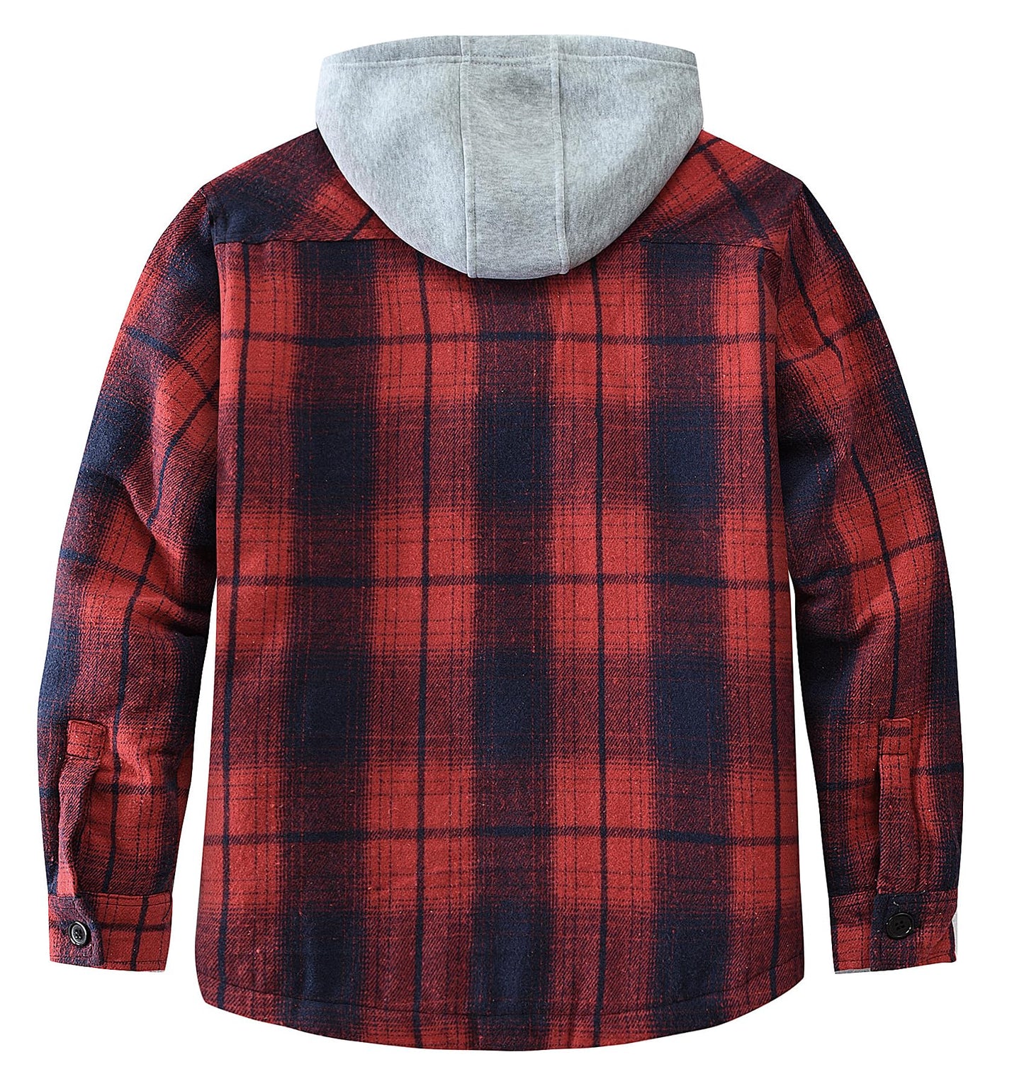 Men's Quilted Lined Flannel Shirt Jacket