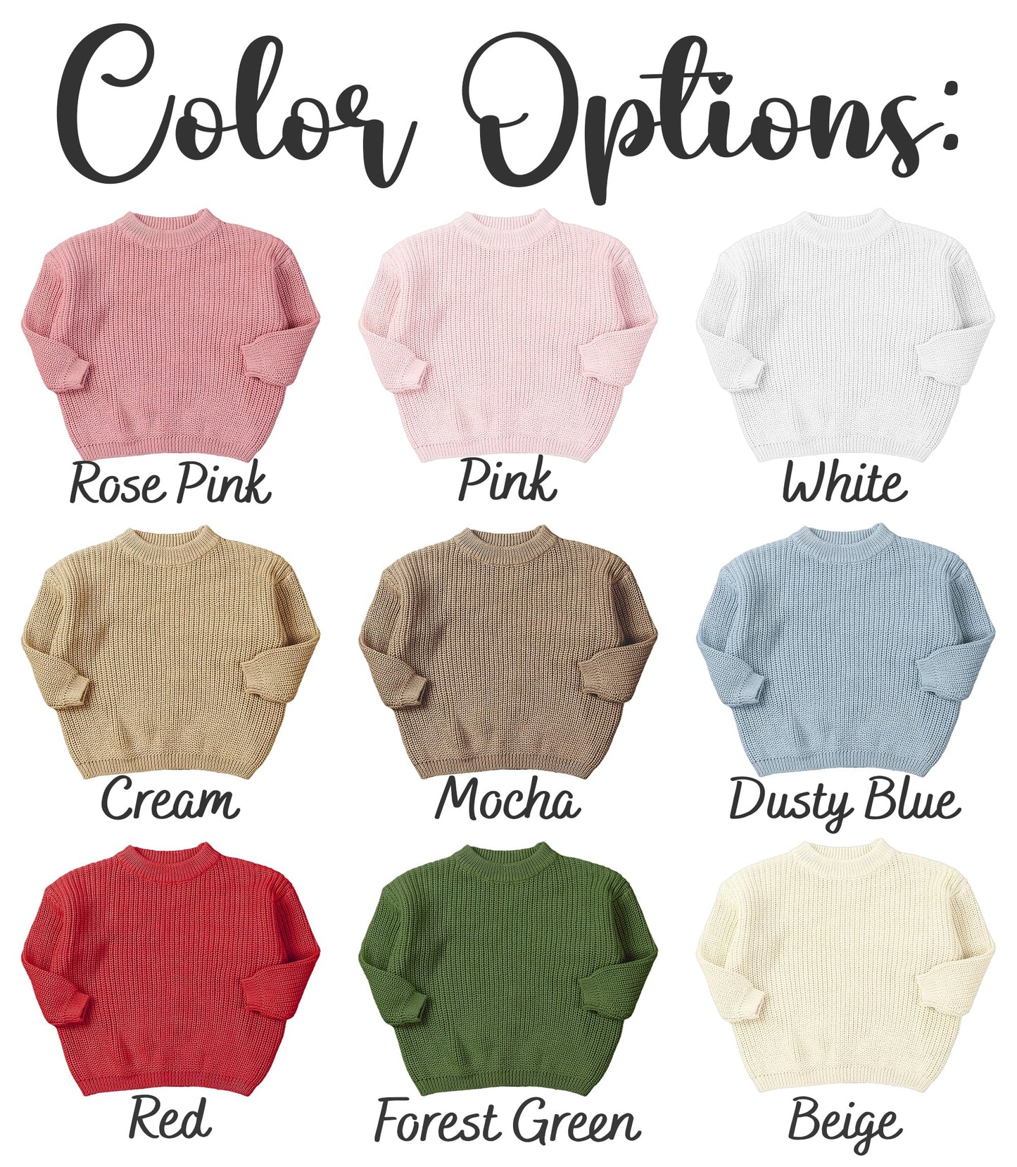 Personalized Knit Baby Sweater