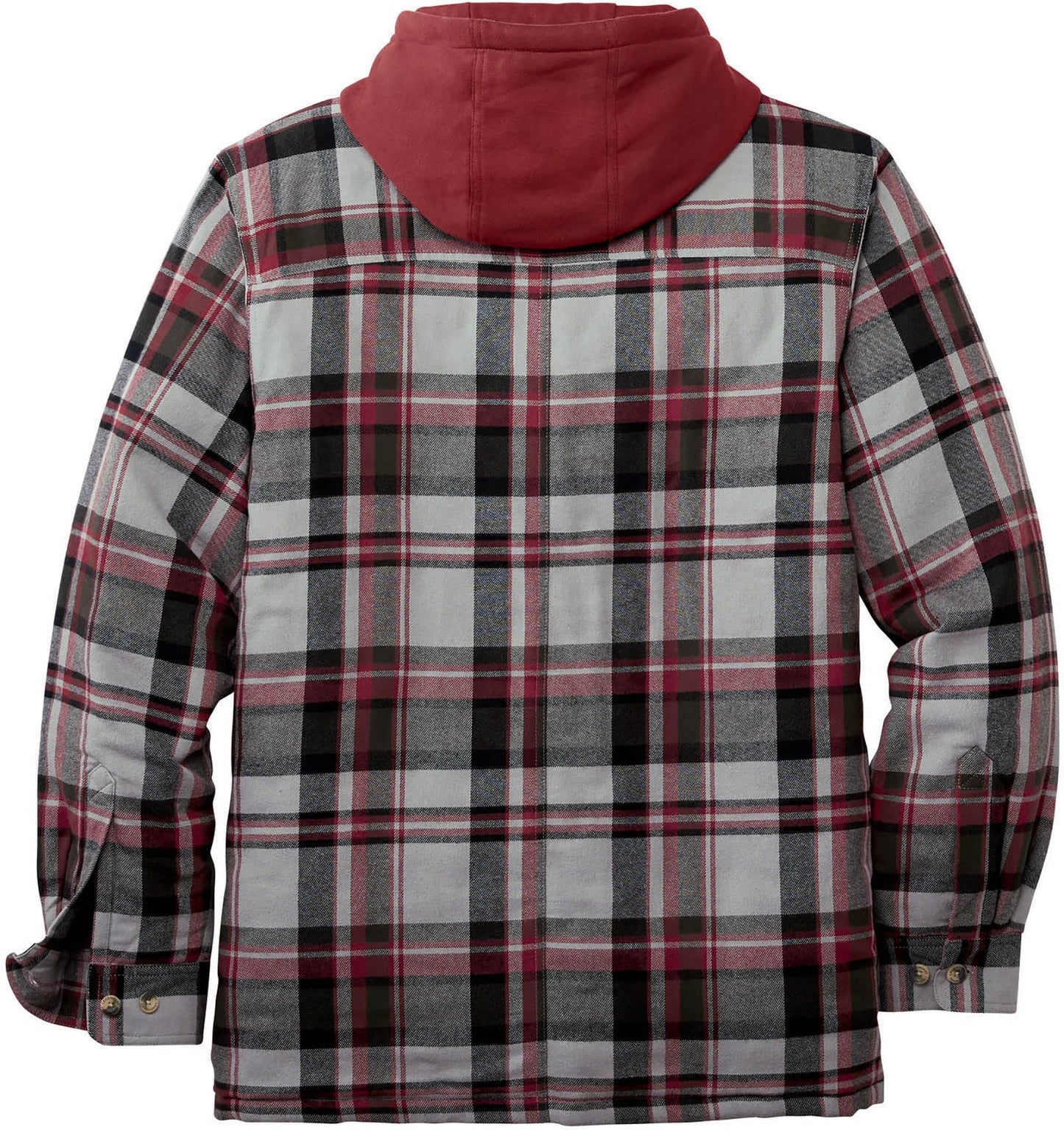 Men's Windstorm Plaid Hooded Shirt Jacket