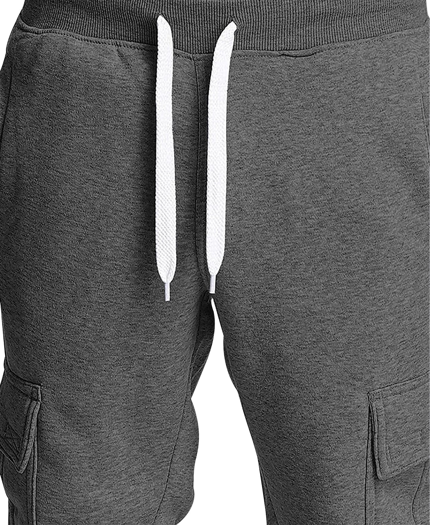 Men's Active Fleece & Tech Woven Cargo Jogger Pants