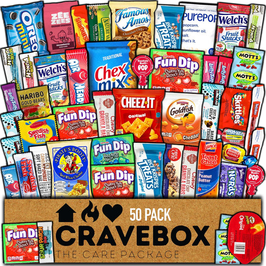 Snack Box Valentine's Day Variety Pack - (50 Count)