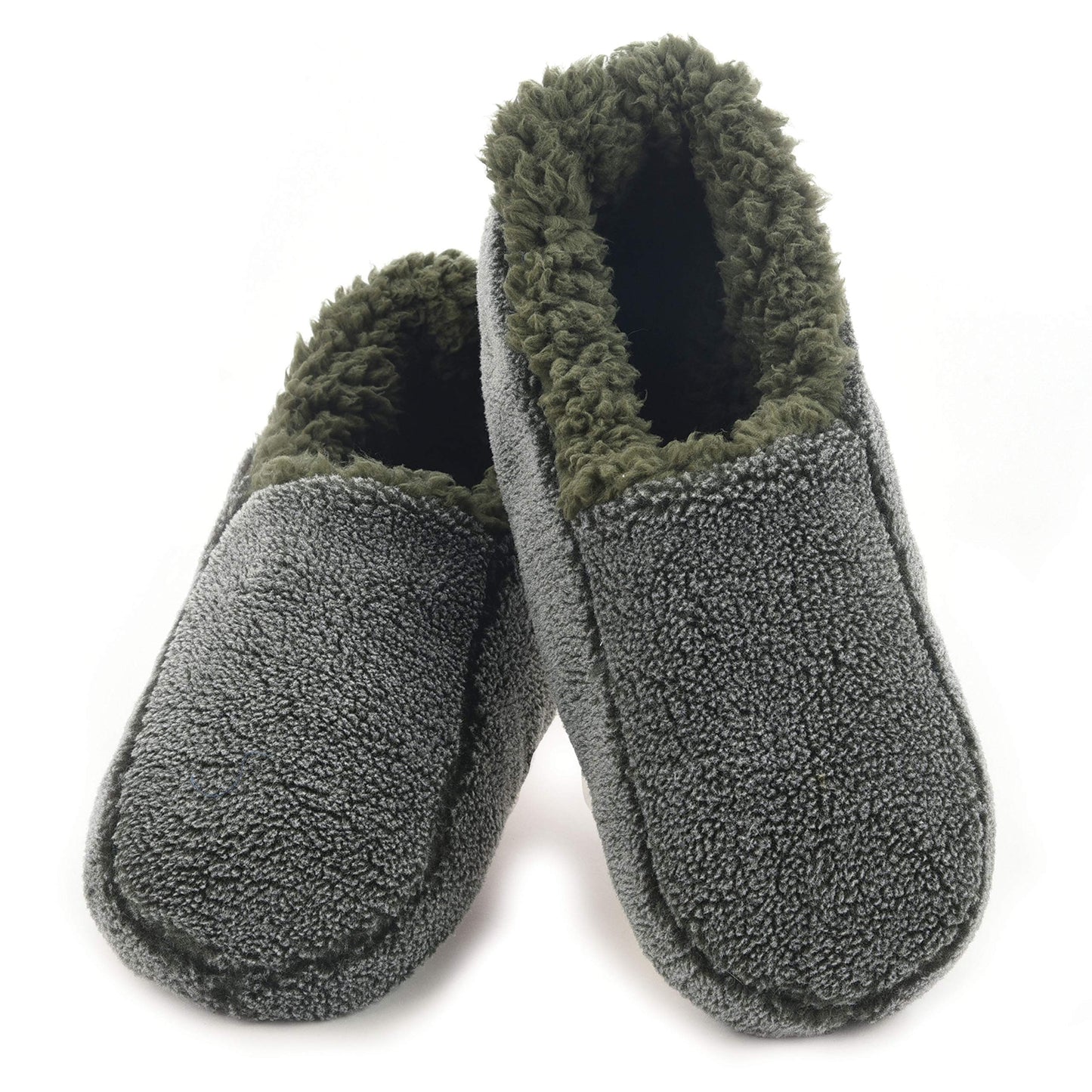 Men's Two-Tone Fleece Lined Slippers