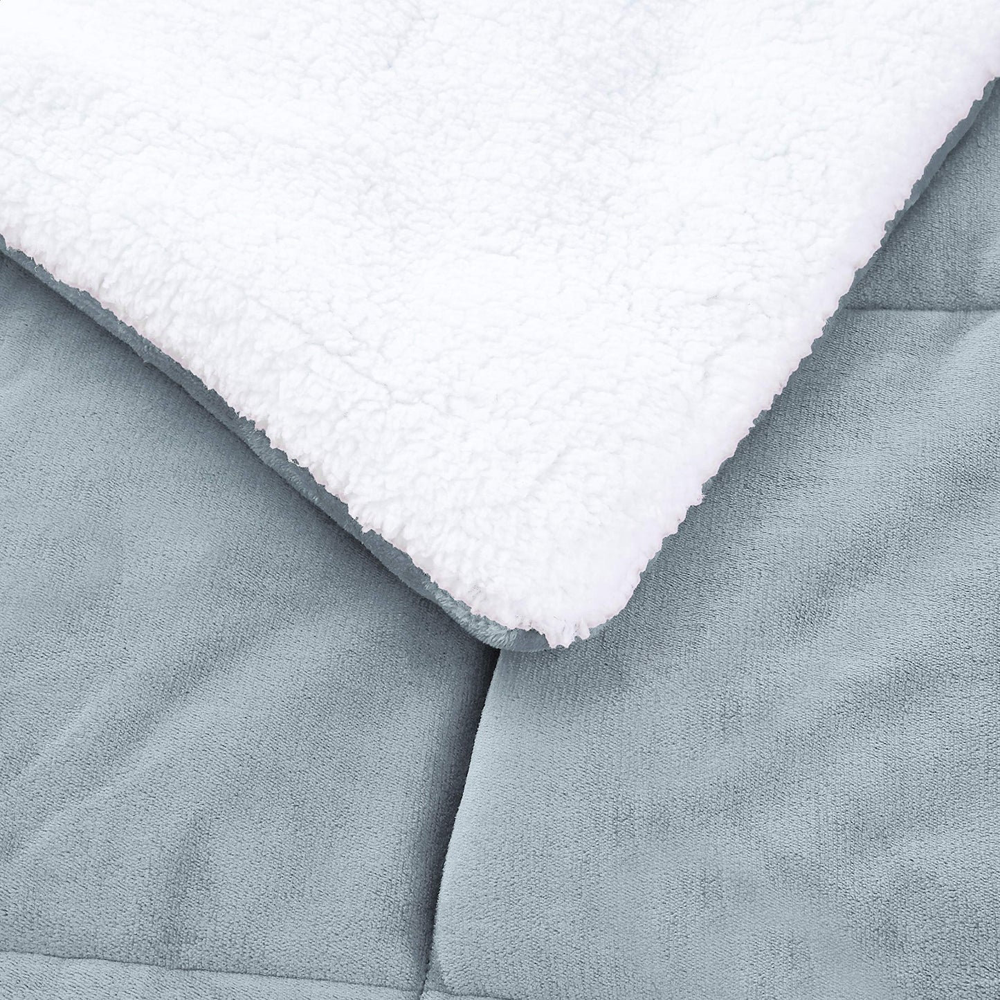 Micromink Sherpa Comforter and Pillowcase Set - 3 Piece